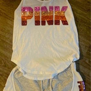 VS PINK shorts set small